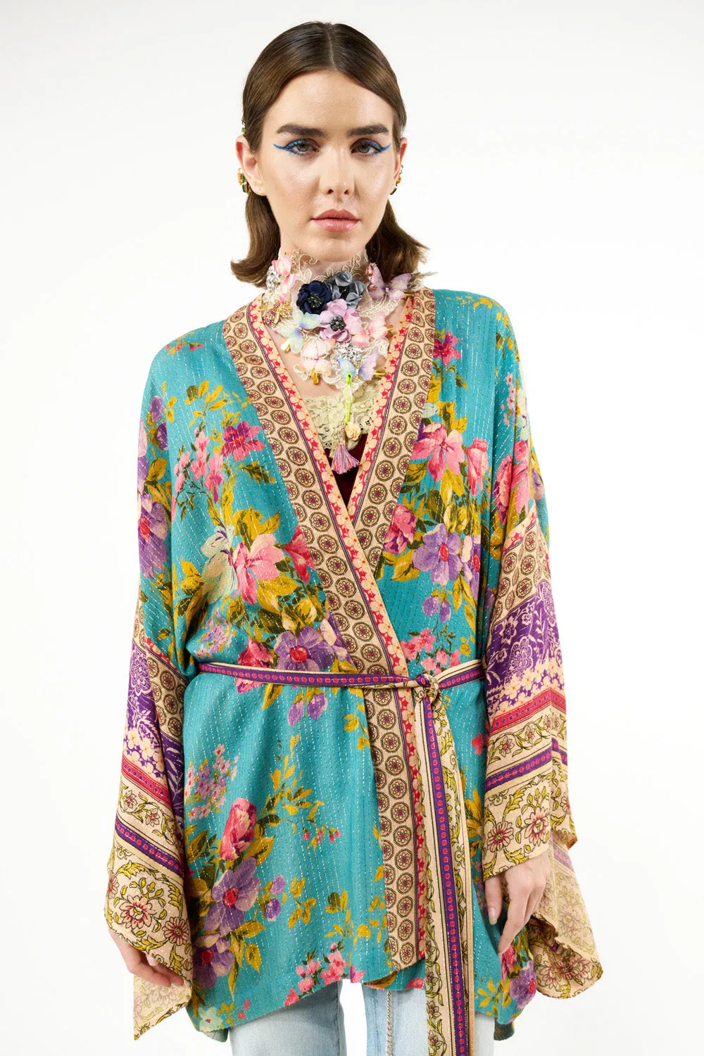 Garden of Eden Kimono sold by Aratta product image thumbnail 3