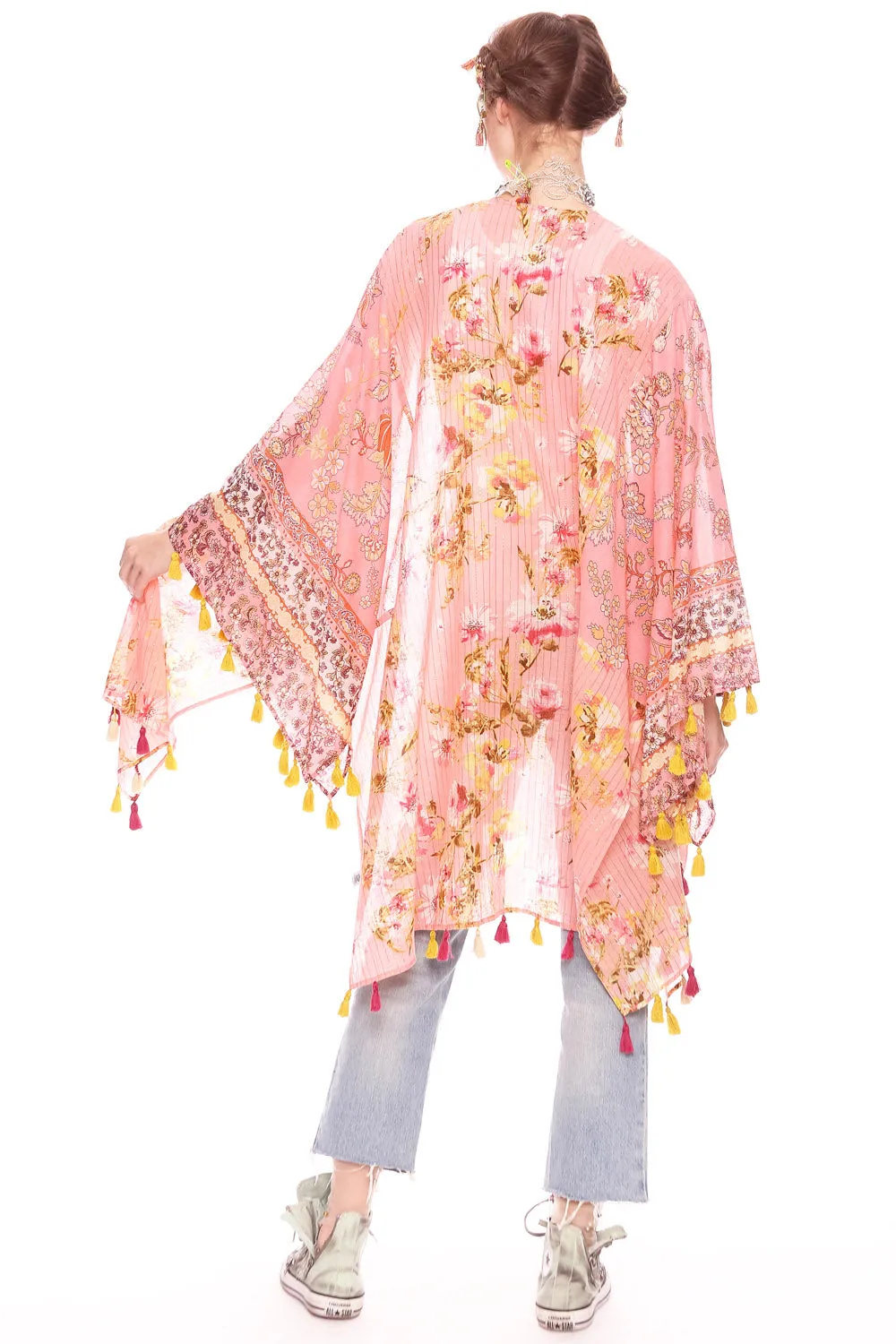 Color Story Kimono Coral sold by Aratta product image thumbnail 4