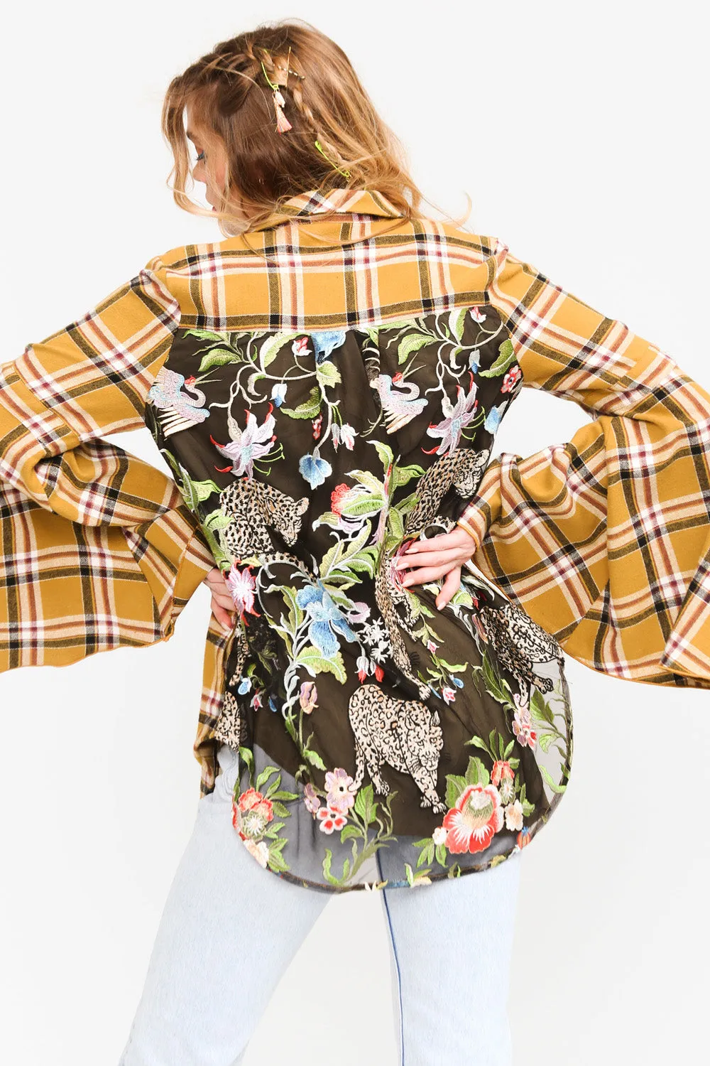 Siri Plaid Shirt sold by Aratta product image thumbnail 5