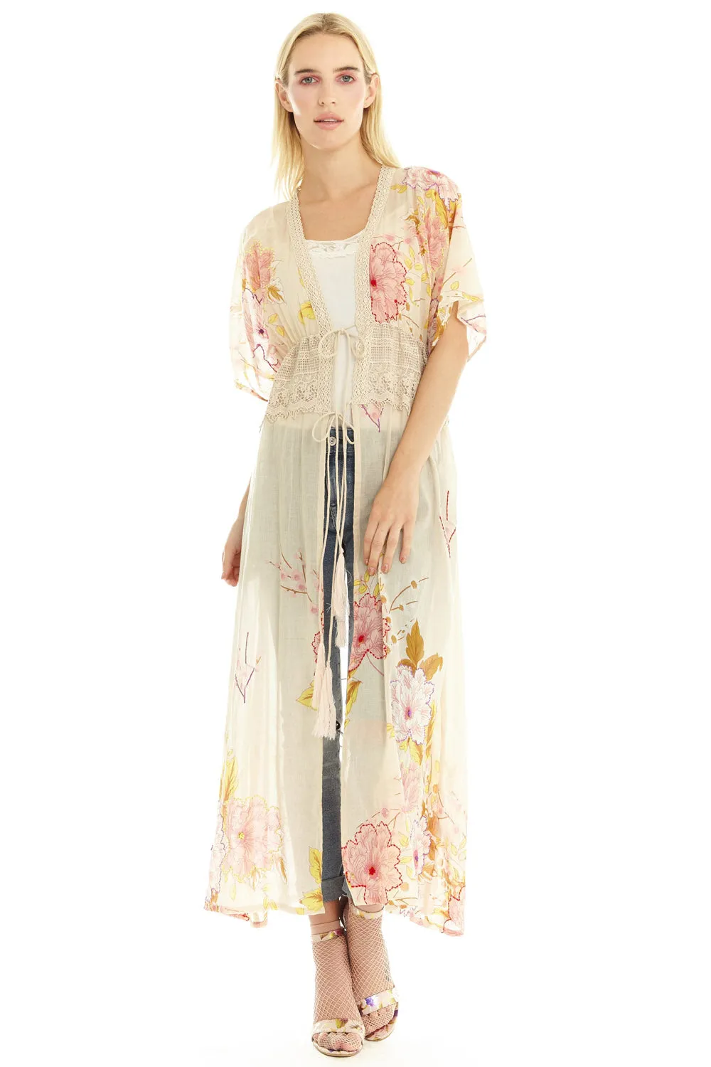 Still Cool Maxi Kimono sold by Aratta