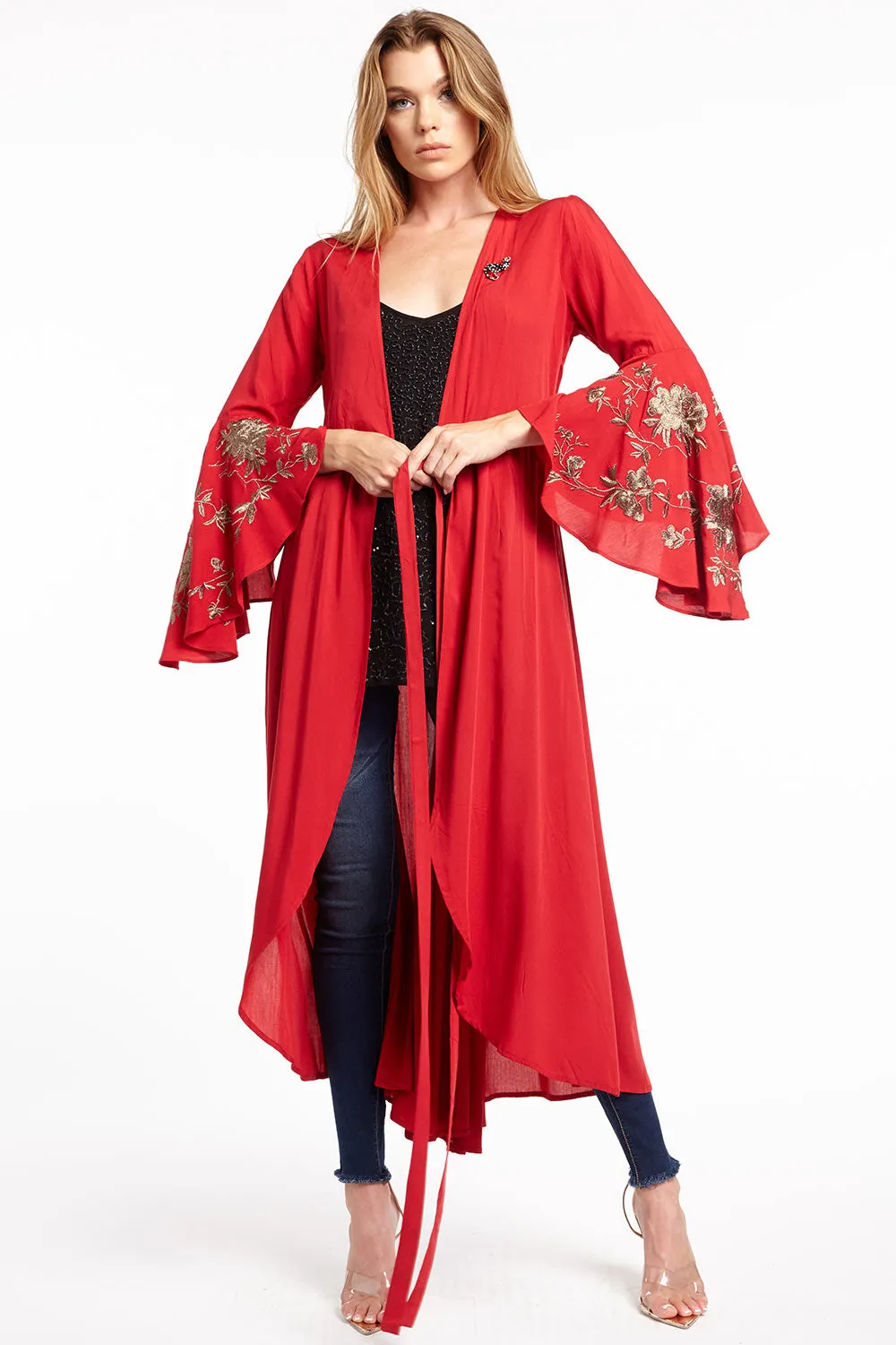 Daisy Fay Maxi Kimono sold by Aratta product image thumbnail 3