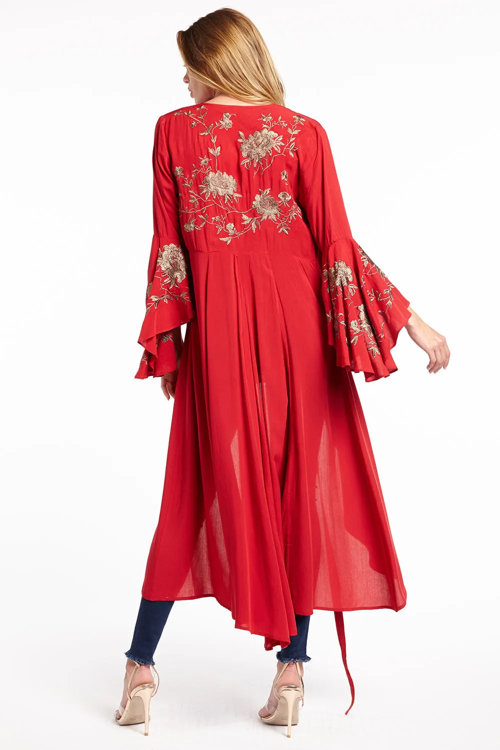 Daisy Fay Maxi Kimono sold by Aratta product image thumbnail 2