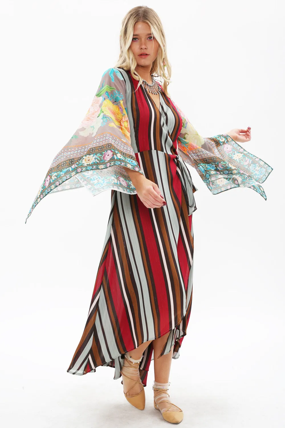 Charlotte Wrap Dress sold by Aratta product image thumbnail 2