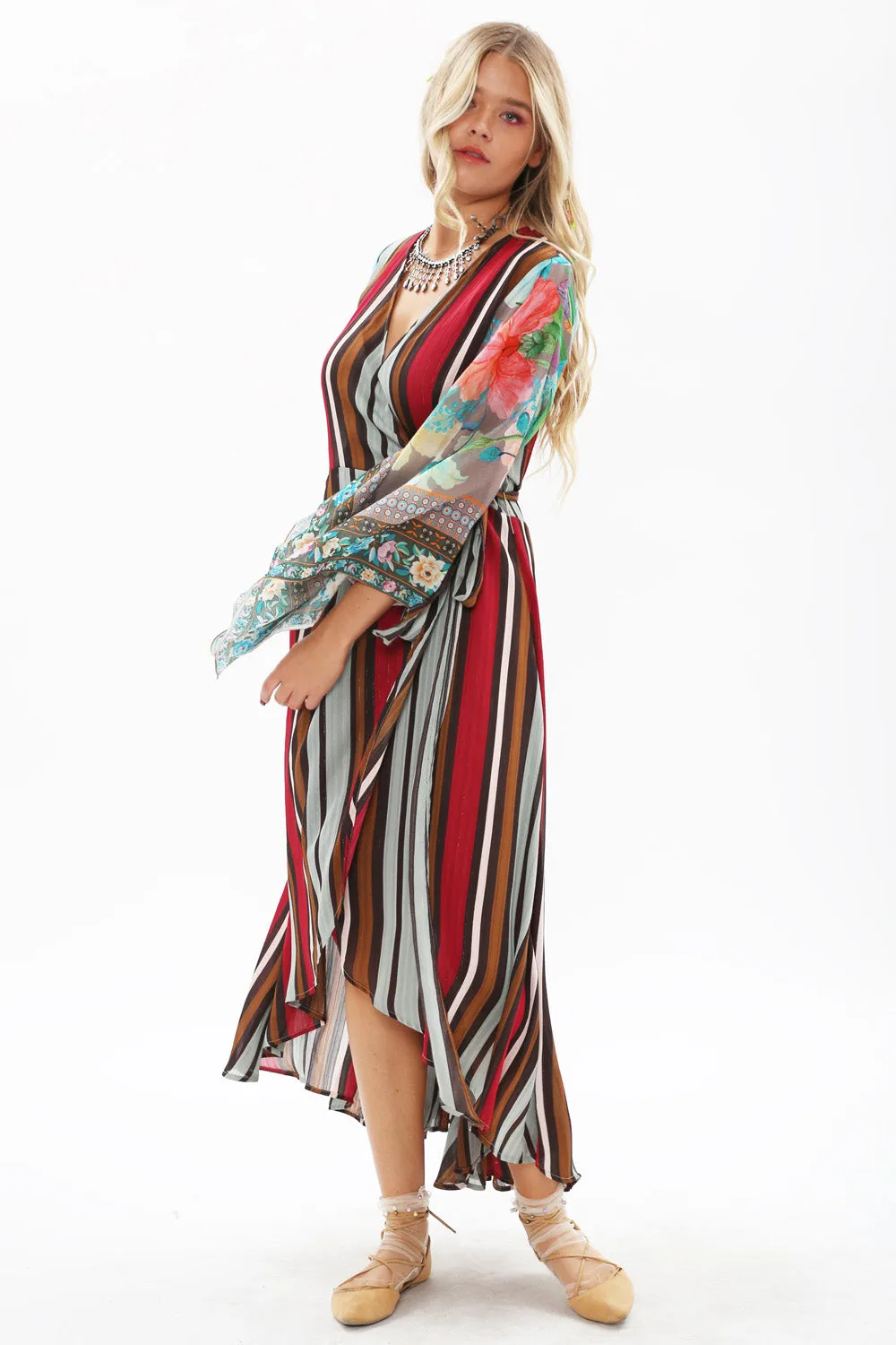 Charlotte Wrap Dress sold by Aratta product image thumbnail 3