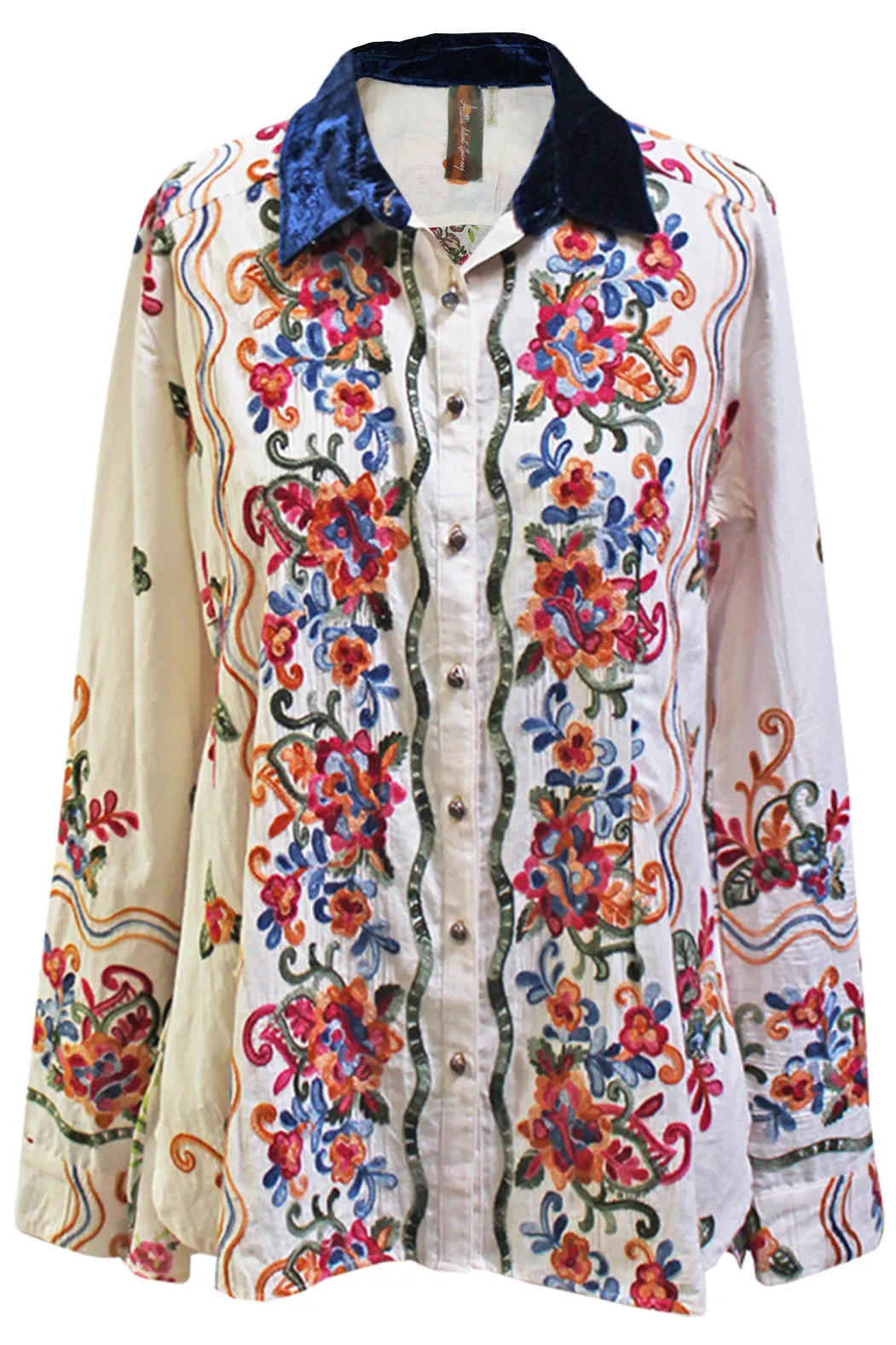 Shana Embroidered Shirt sold by Aratta