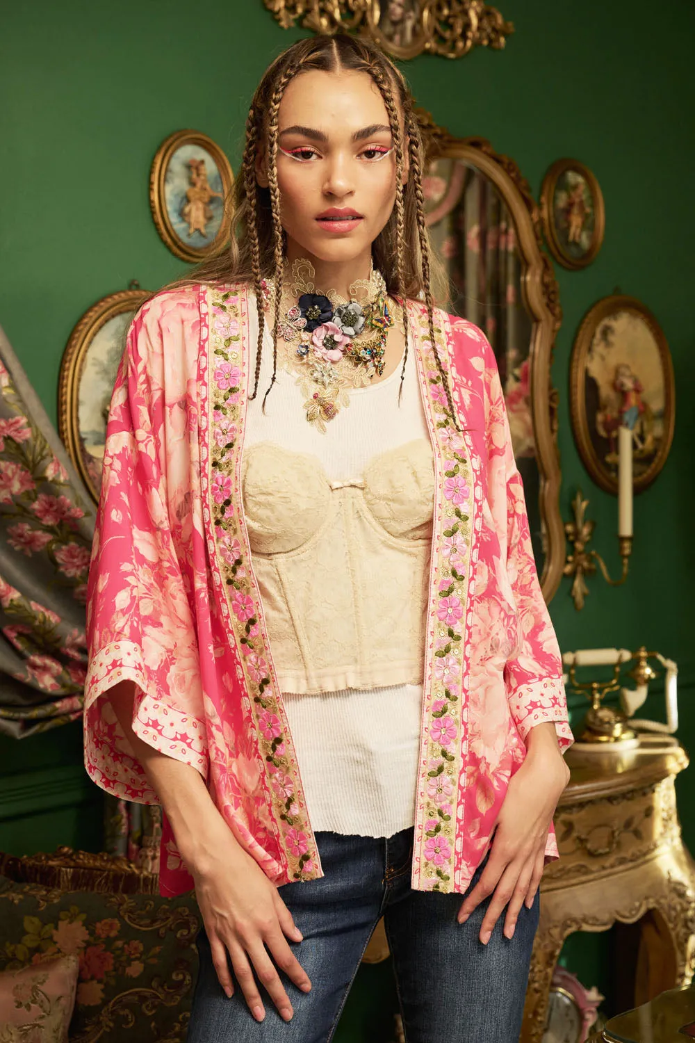 Fairy Rose Kimono sold by Aratta product image thumbnail 2