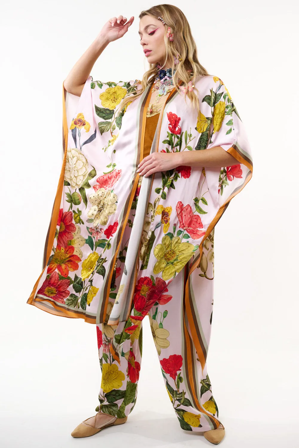 French Kiss Hand-Beaded Kimono sold by Aratta product image thumbnail 3