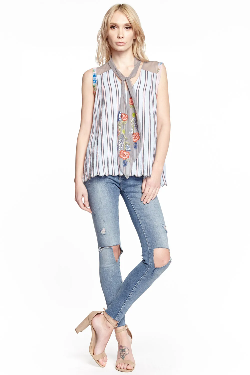Not An Easy One Sleeveless Top sold by Aratta product image thumbnail 5