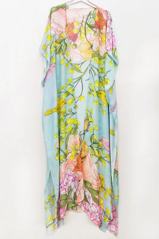 Summer Sunrise Maxi Kimono sold by Aratta