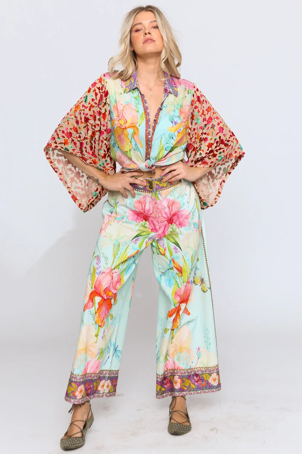 Stunning Florals Pants sold by Aratta
