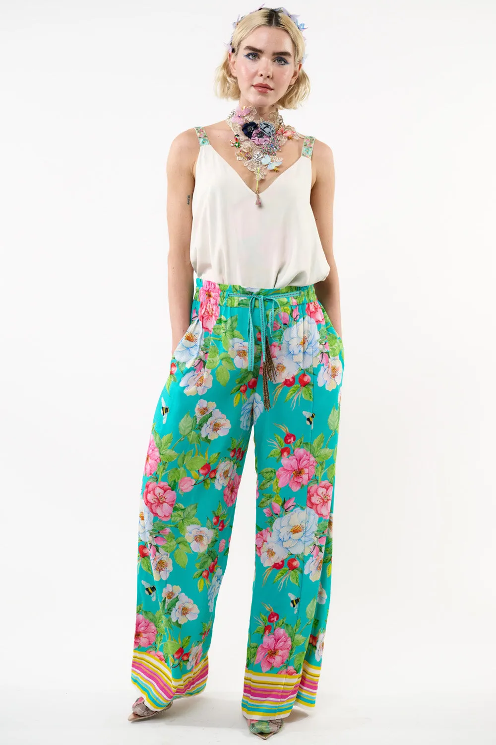 La Ville Rose Pants sold by Aratta