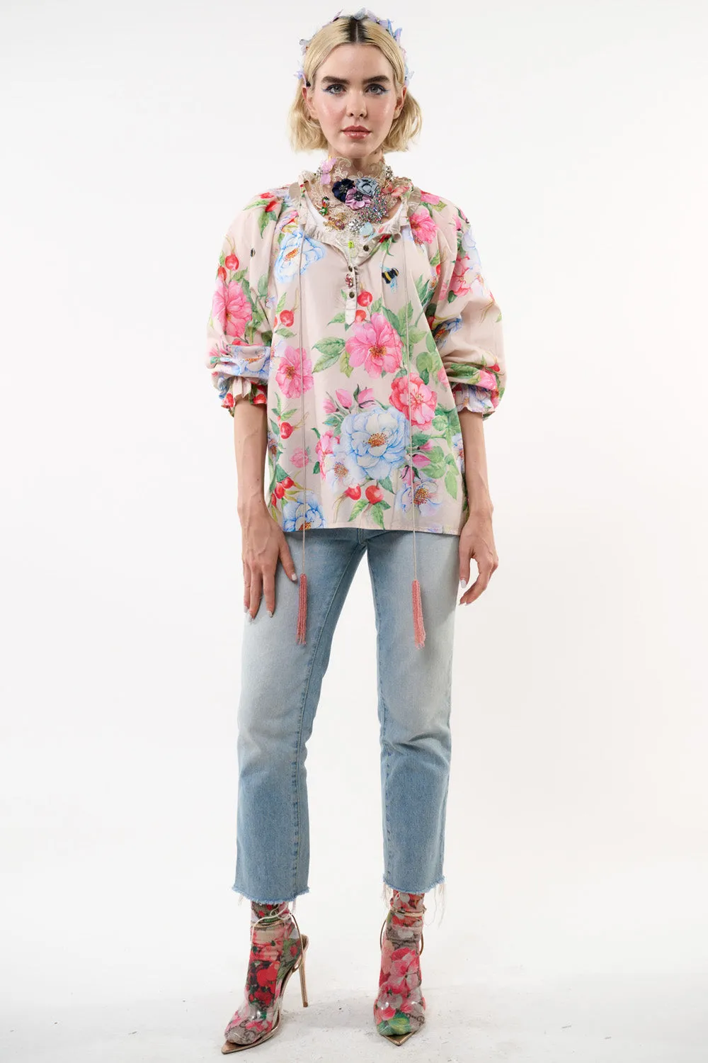 La Ville Rose Blouse sold by Aratta product image thumbnail 3