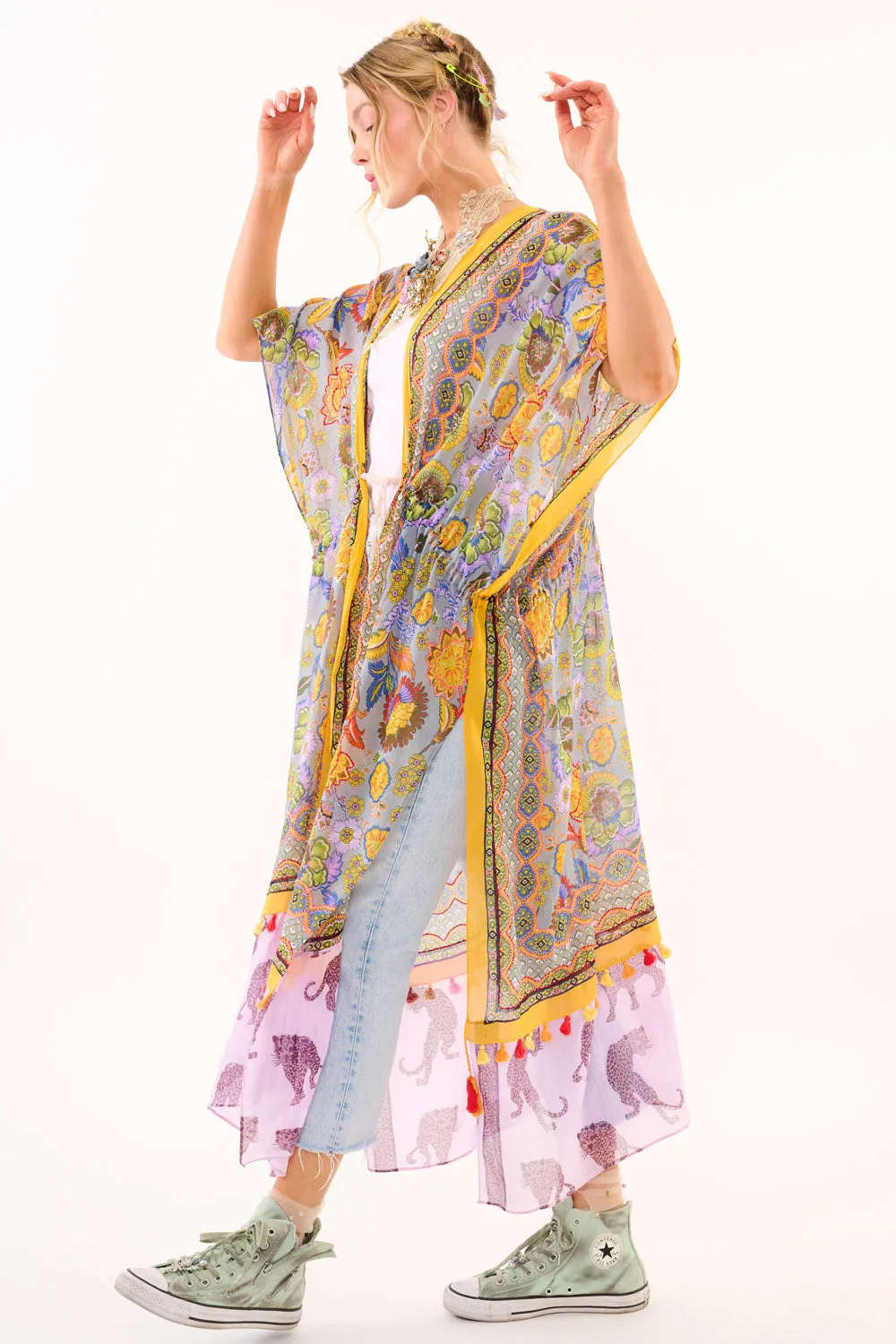 Coachella Wildness Kimono sold by Aratta product image thumbnail 5