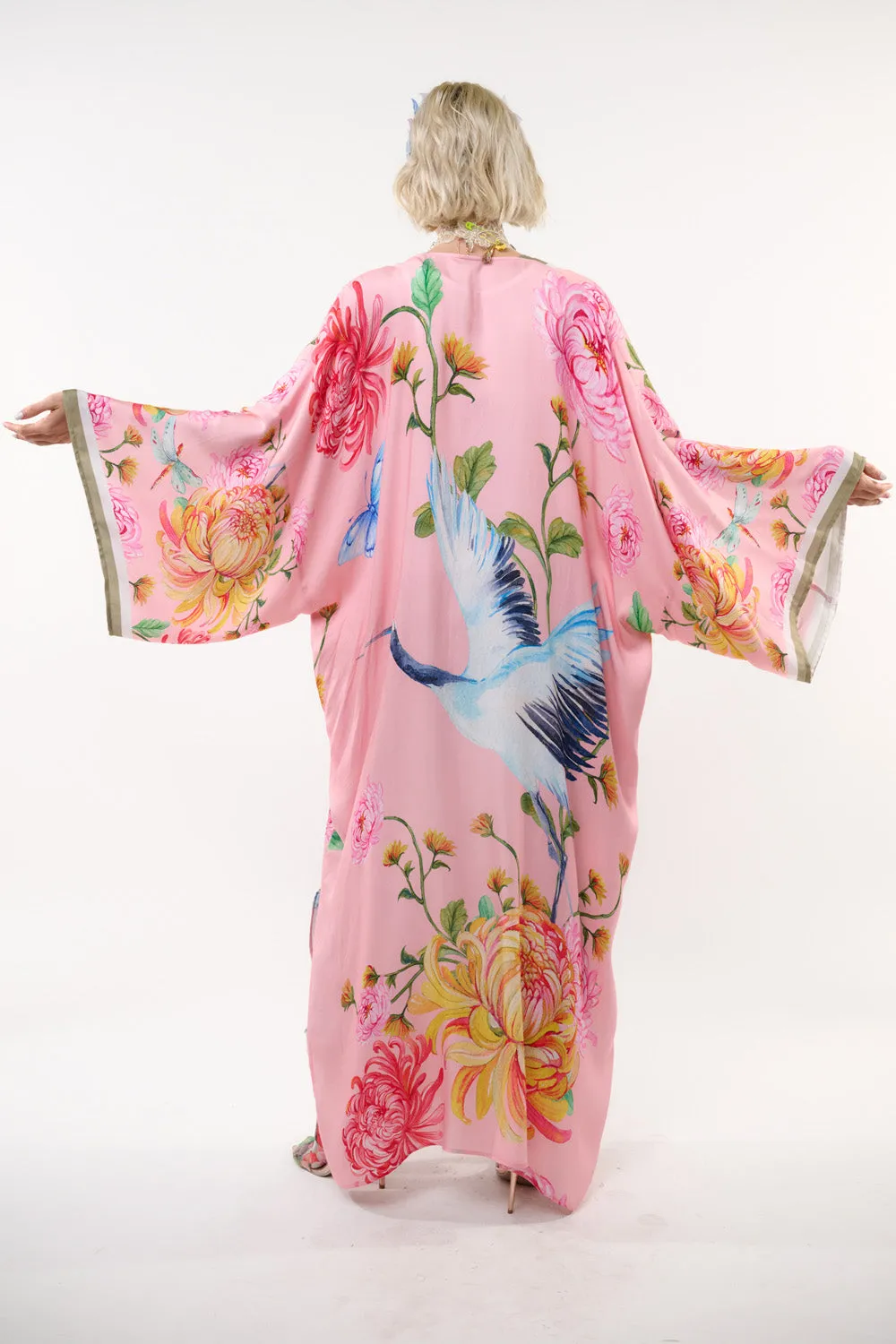 The Legend Of The Crane Maxi Kimono sold by Aratta product image thumbnail 2