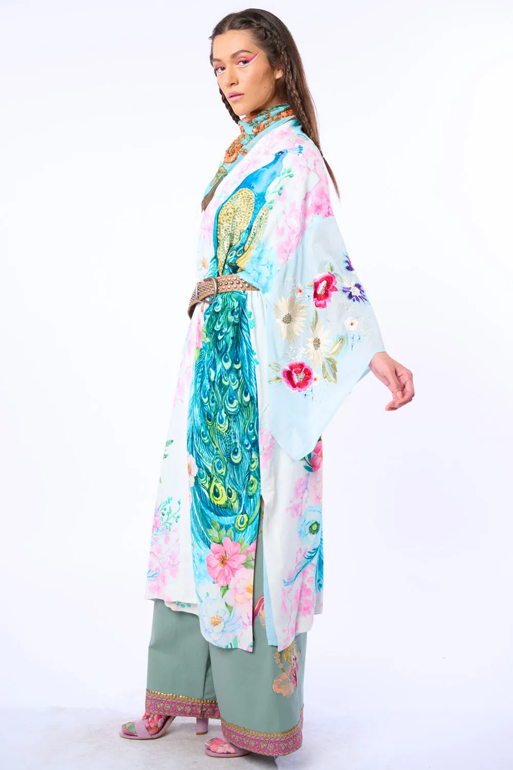 Morning Glory Kimono sold by Aratta product image thumbnail 4