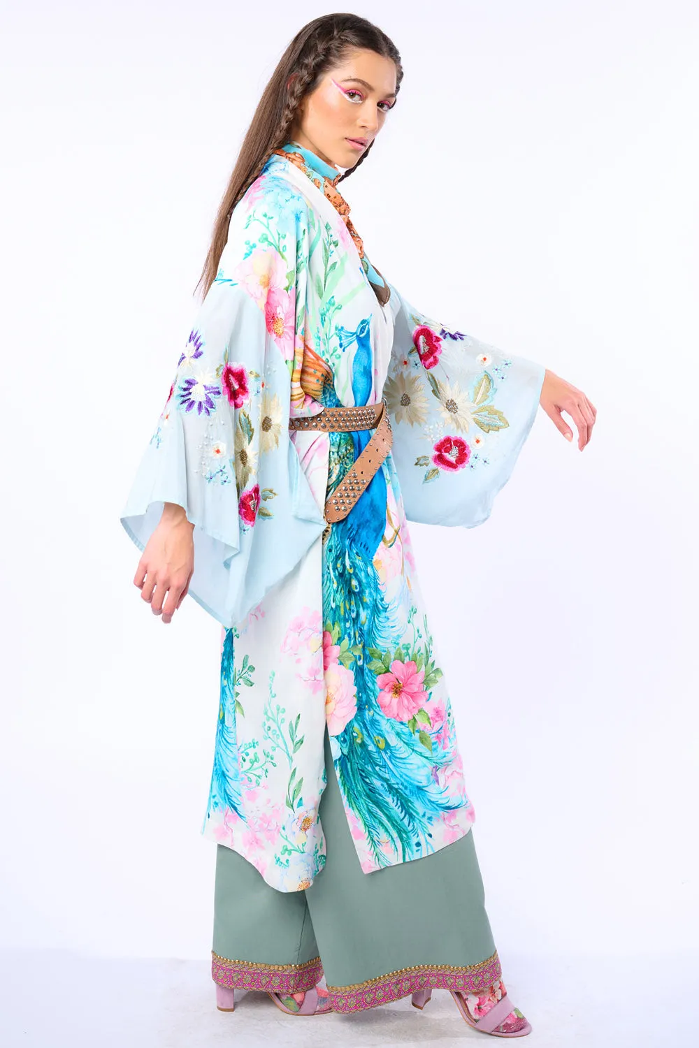 Morning Glory Kimono sold by Aratta product image thumbnail 5