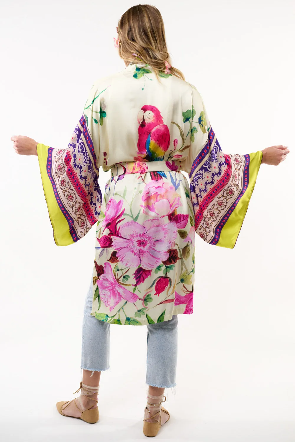 Tropical Mood Hand-Beaded Kimono/Topper sold by Aratta product image thumbnail 3