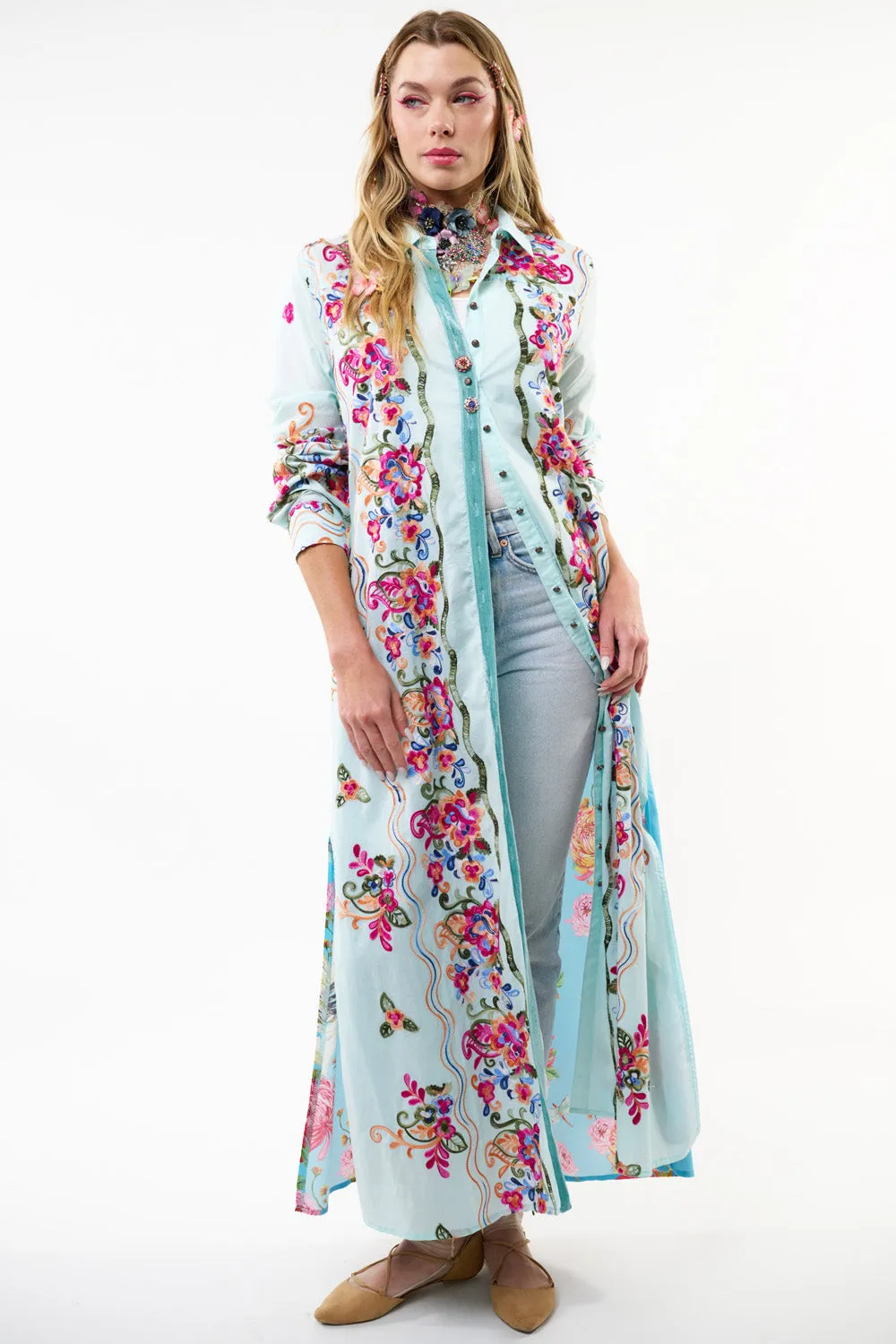 Gianna Maxi Duster sold by Aratta product image thumbnail 4