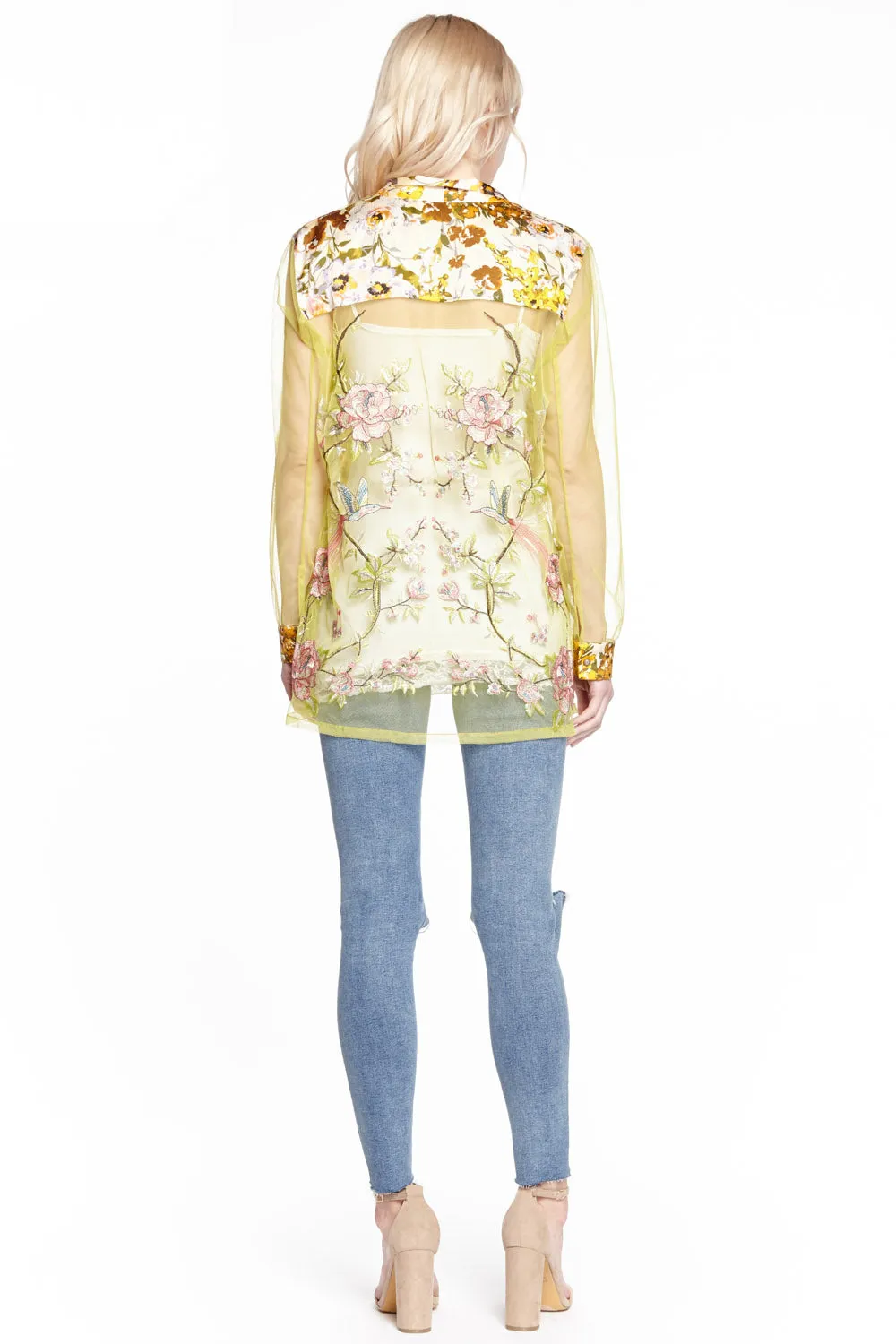 Birds Talk Kimono sold by Aratta product image thumbnail 5