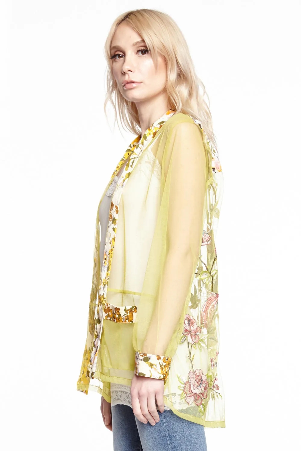 Birds Talk Kimono sold by Aratta product image thumbnail 3