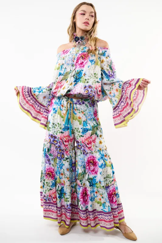 Ibiza Floral Blouse sold by Aratta