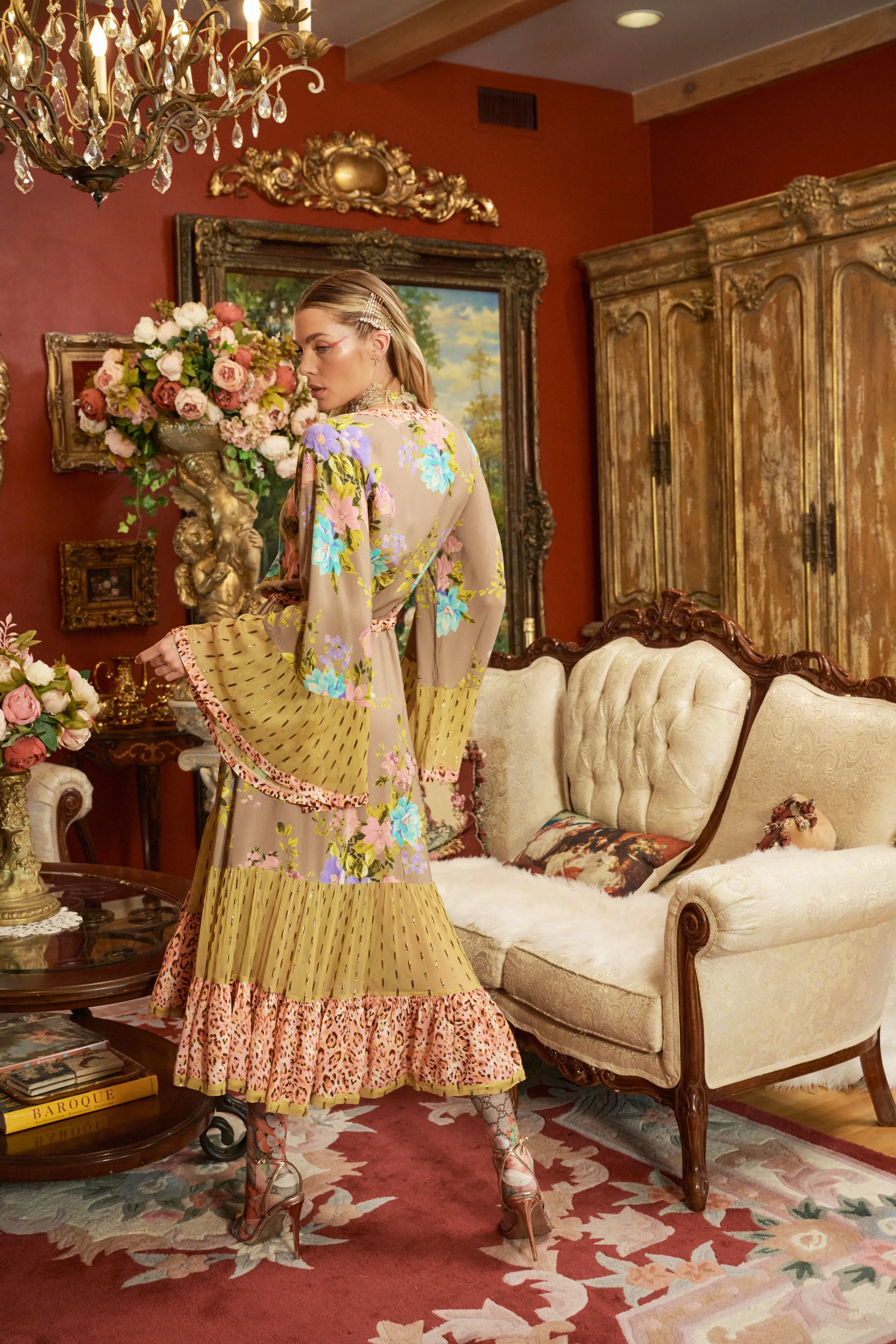 Autumn In La Maxi Dress sold by Aratta product image thumbnail 3