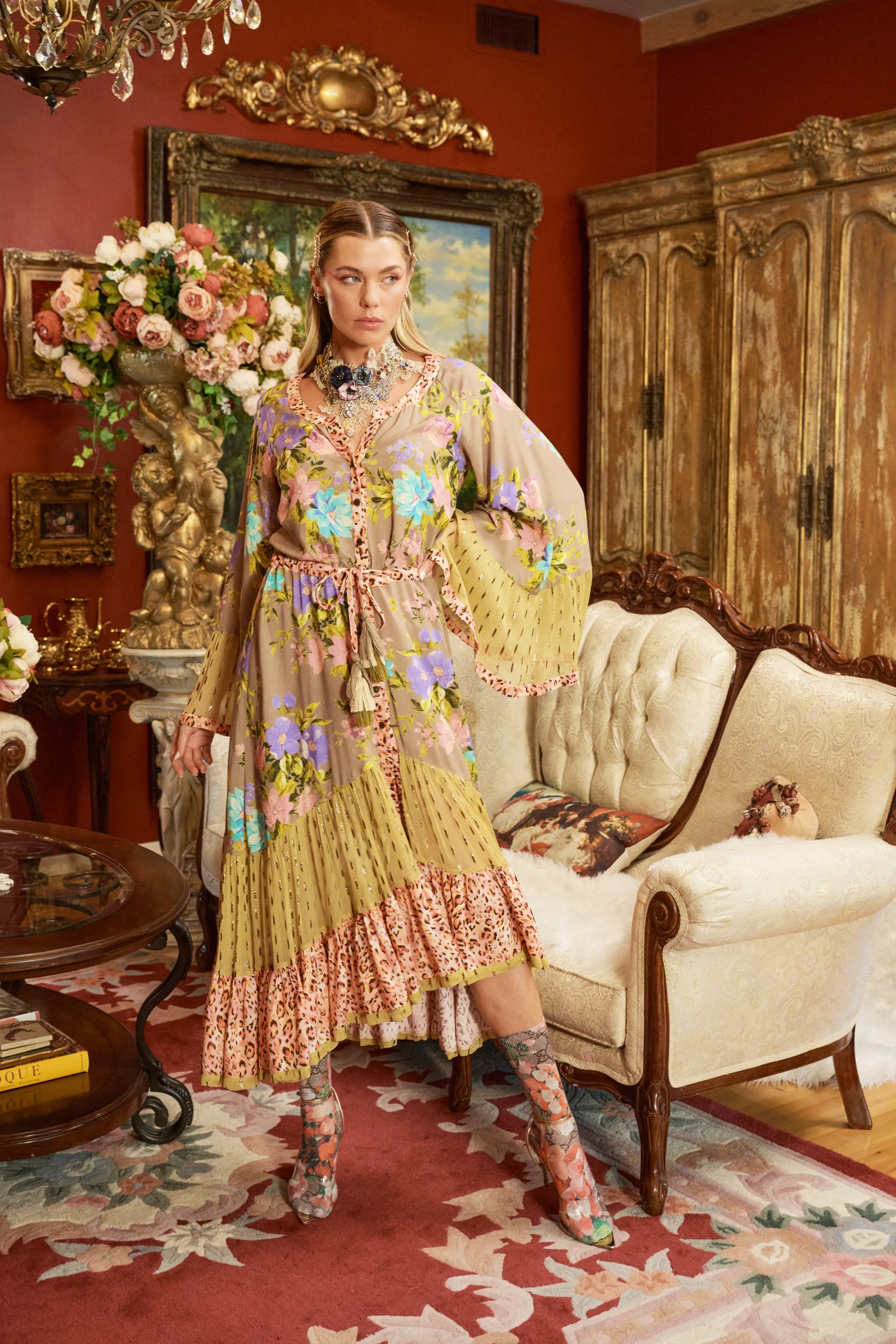 Autumn In La Maxi Dress sold by Aratta product image thumbnail 2
