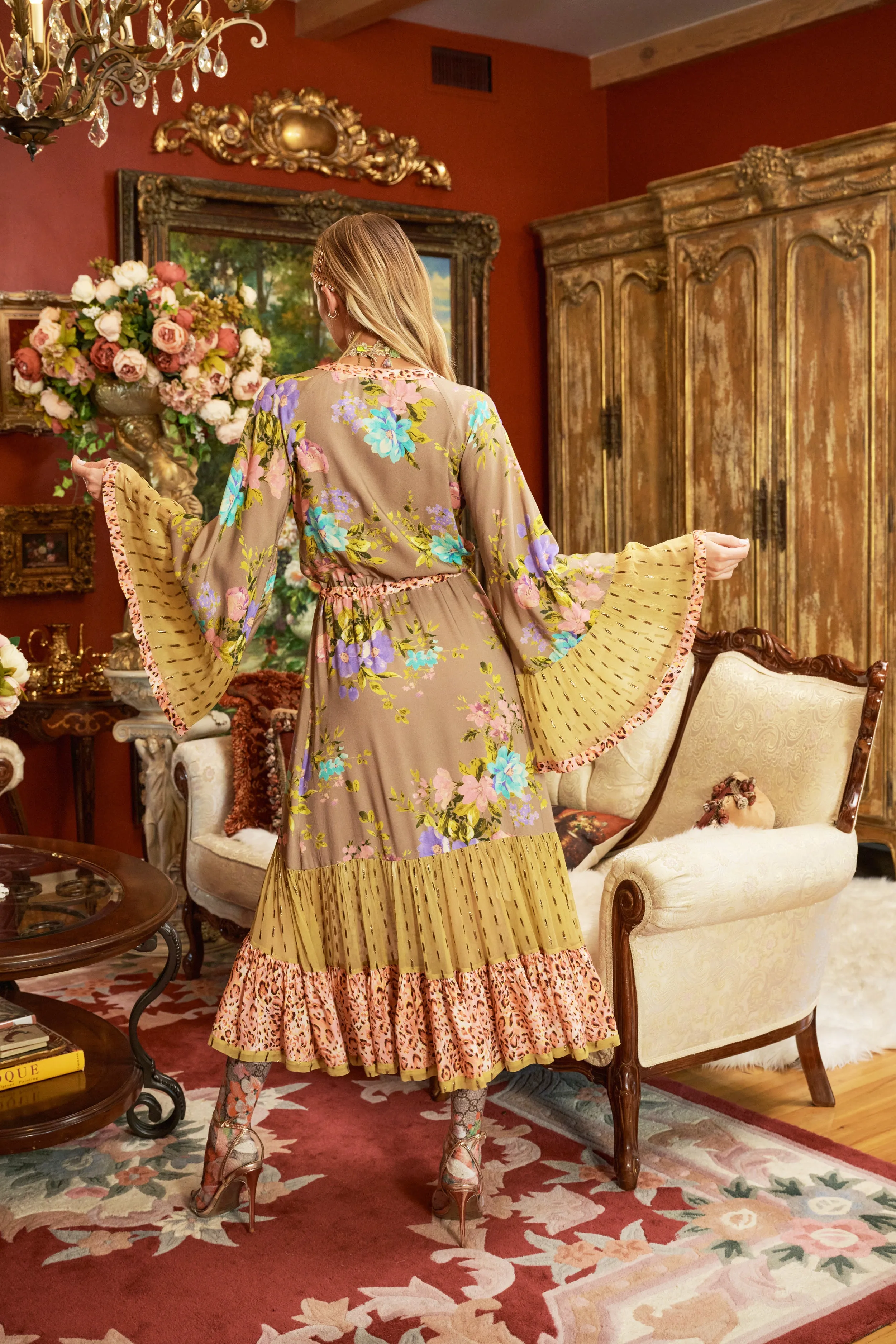Autumn In La Maxi Dress sold by Aratta product image thumbnail 5