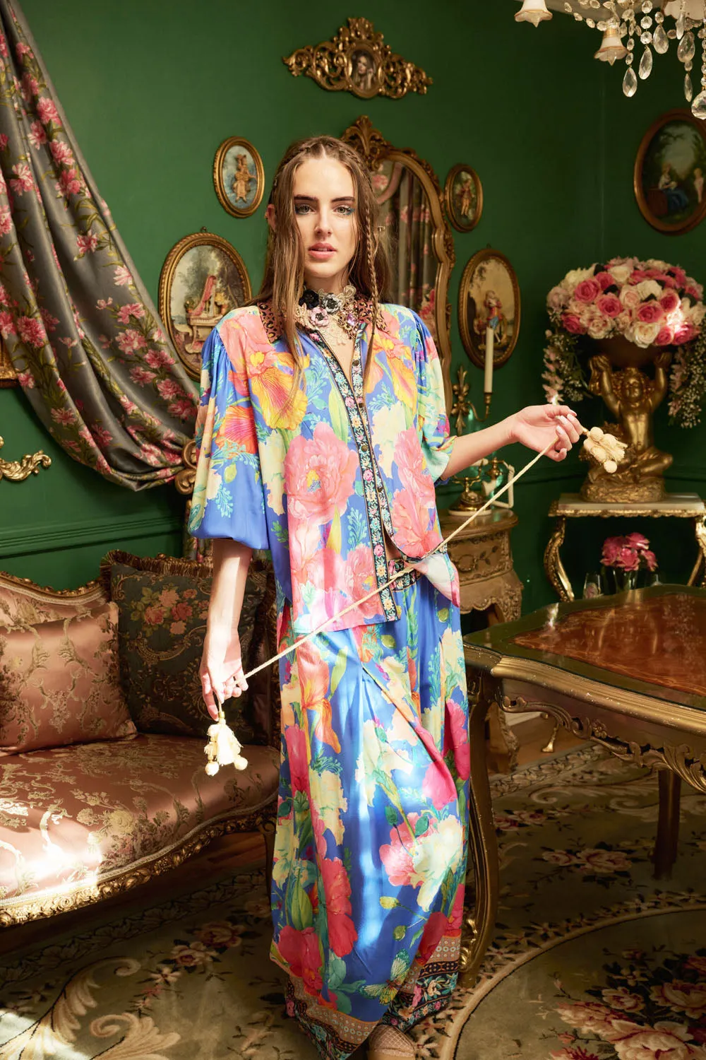 Royal Bloom Pants sold by Aratta product image thumbnail 3