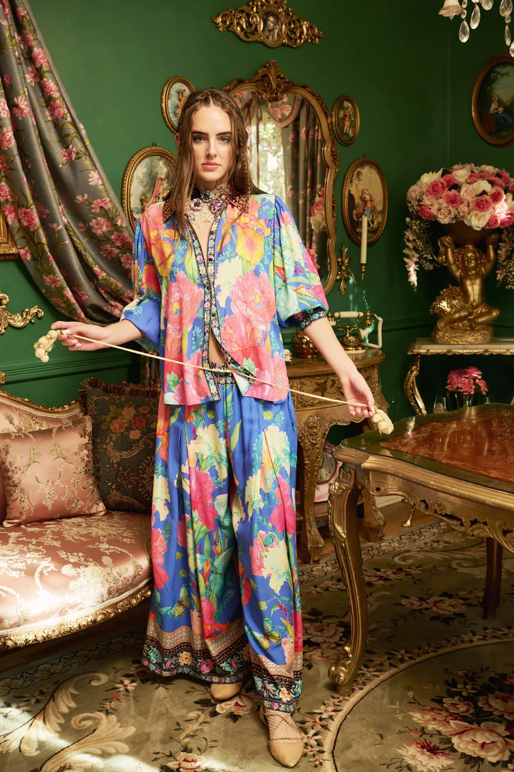 Royal Bloom Pants sold by Aratta product image thumbnail 2