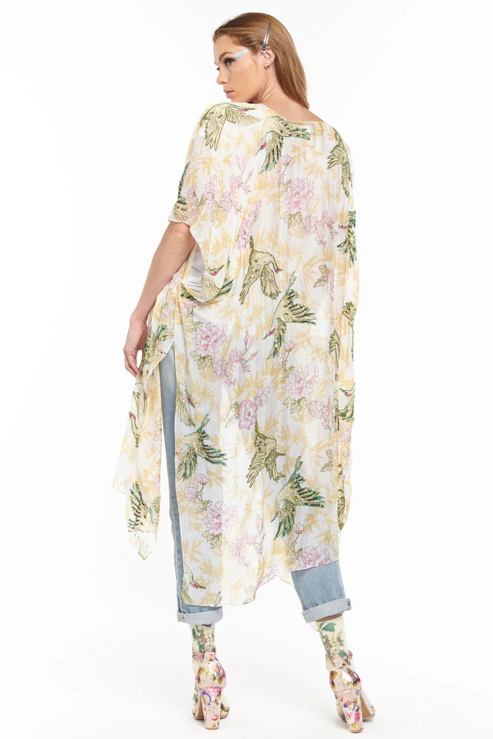 Dream Island Hand Embellished Kimono sold by Aratta product image thumbnail 3