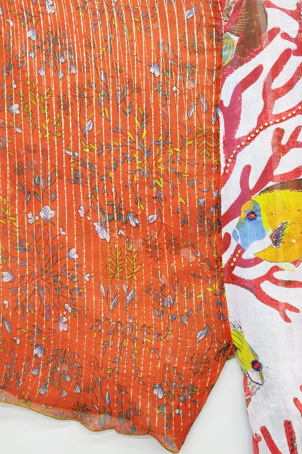 Sea of Belief Hand-Embellished Kimono sold by Aratta product image thumbnail 5
