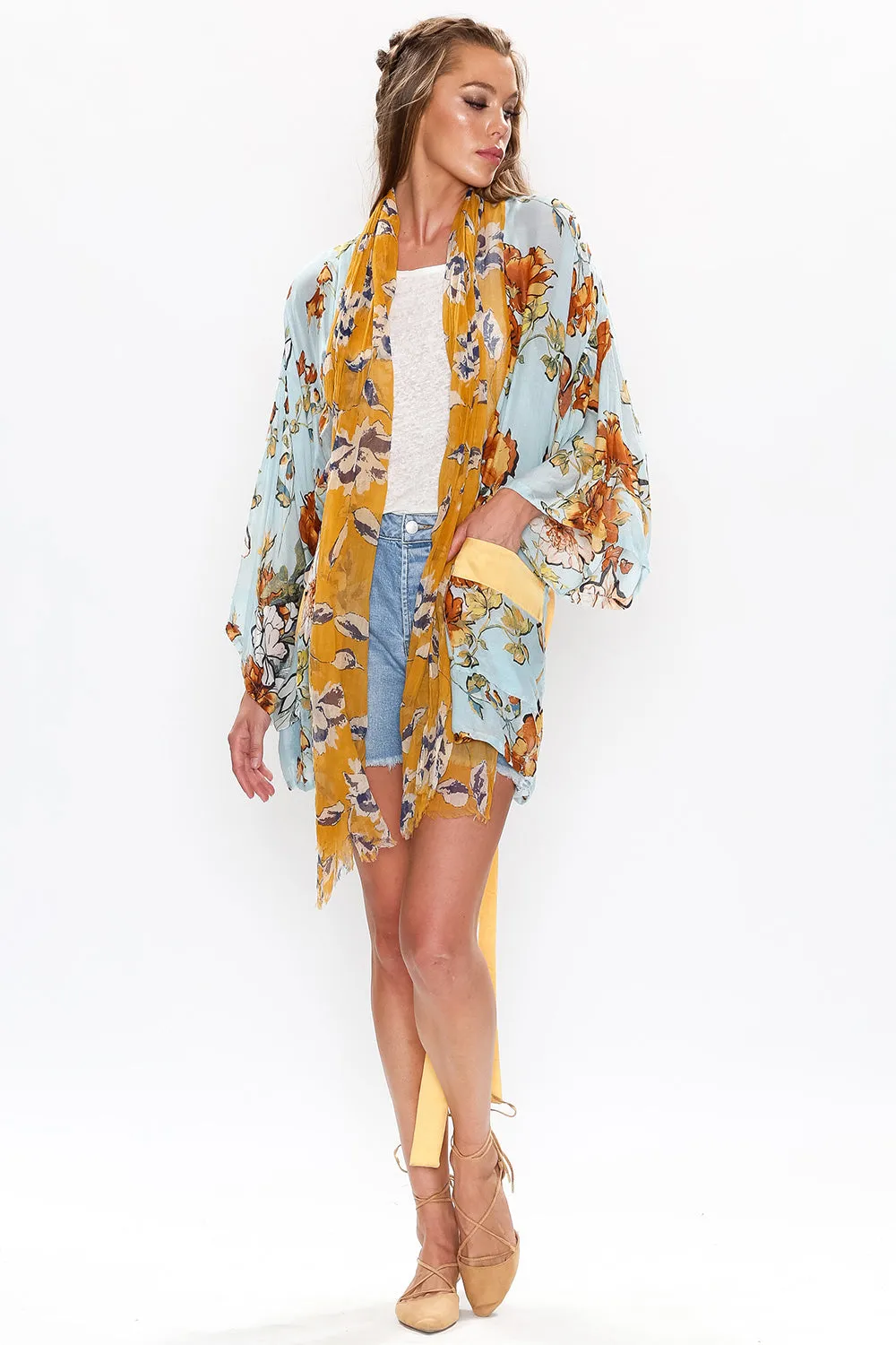 Floral Bomb Kimono sold by Aratta product image thumbnail 3