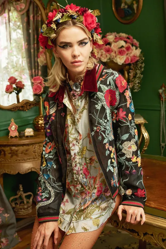 Bellezza Embroidered Jacket sold by Aratta