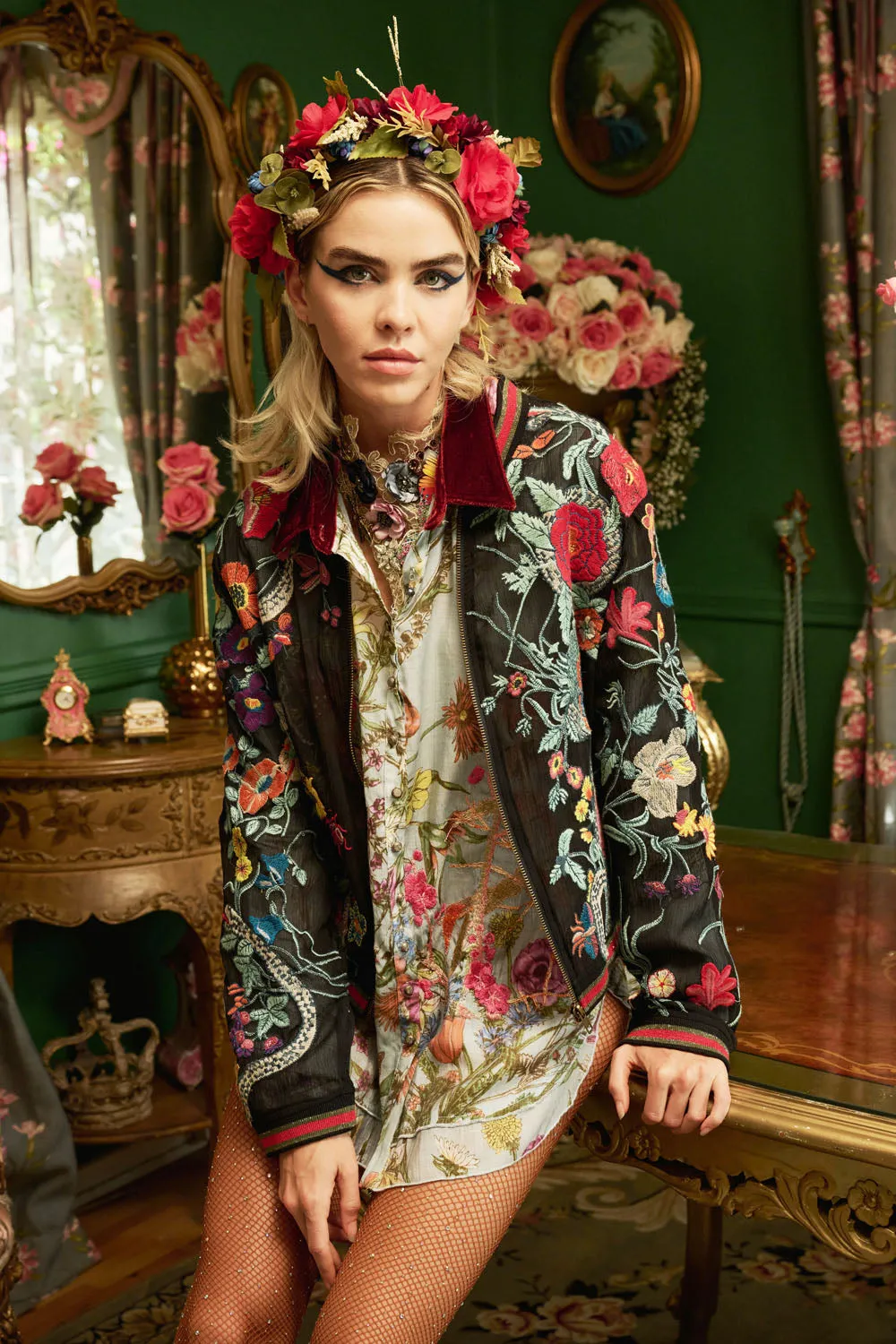 Bellezza Embroidered Jacket sold by Aratta product image thumbnail 2