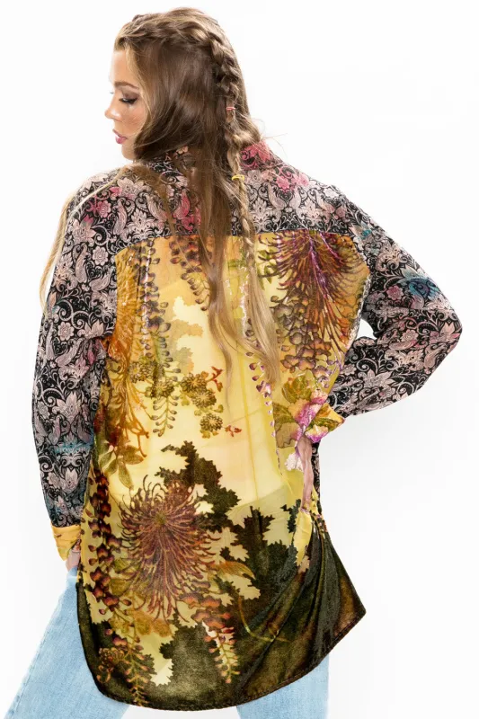 Midnight Floral Shirt sold by Aratta