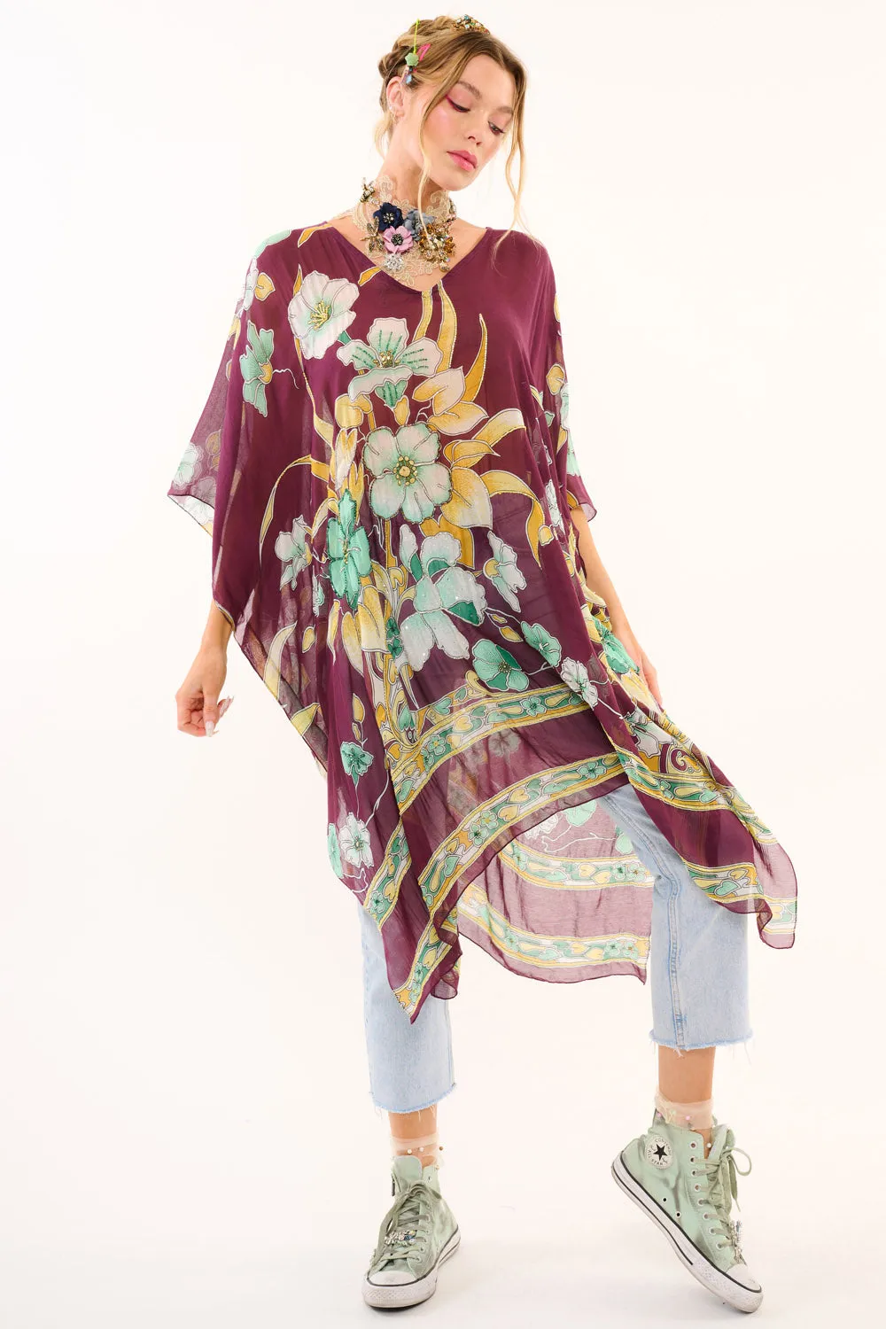 Hard To Resist Embellished Kimono sold by Aratta