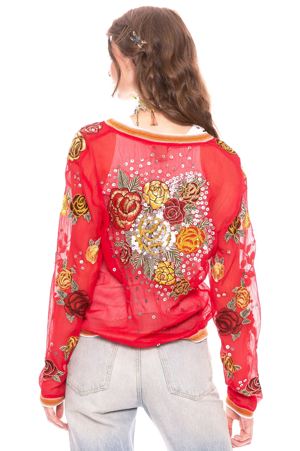 The Rosabel Bomber Jacket sold by Aratta product image thumbnail 4