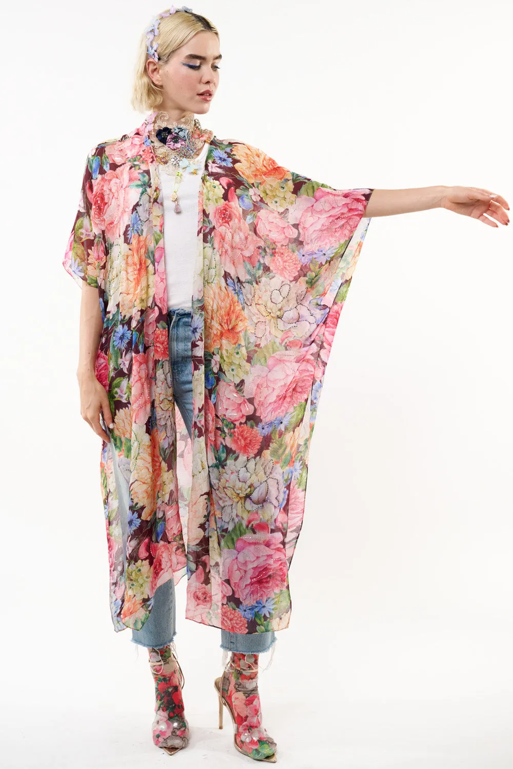 Floral Dreams Kimono sold by Aratta