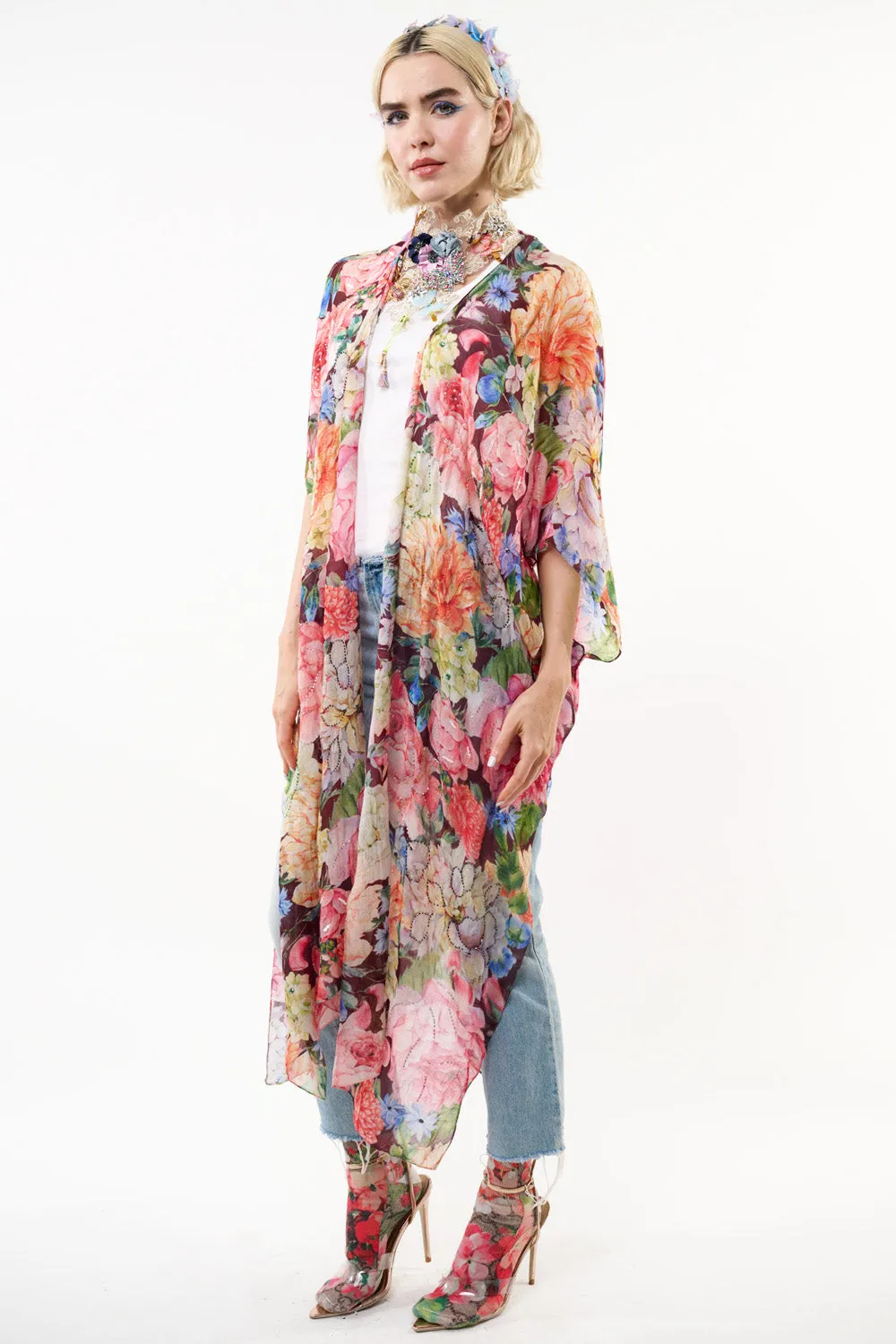 Floral Dreams Kimono sold by Aratta product image thumbnail 3