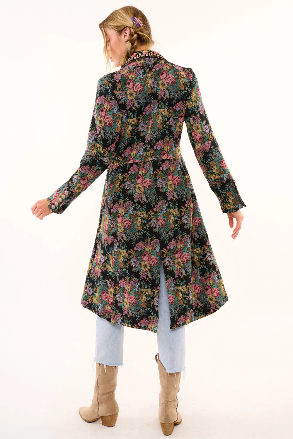 Enchanted Nature Jacquard Coat sold by Aratta product image thumbnail 3