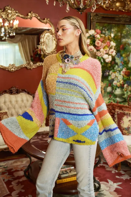 Colorful Cozy Sweater sold by Aratta