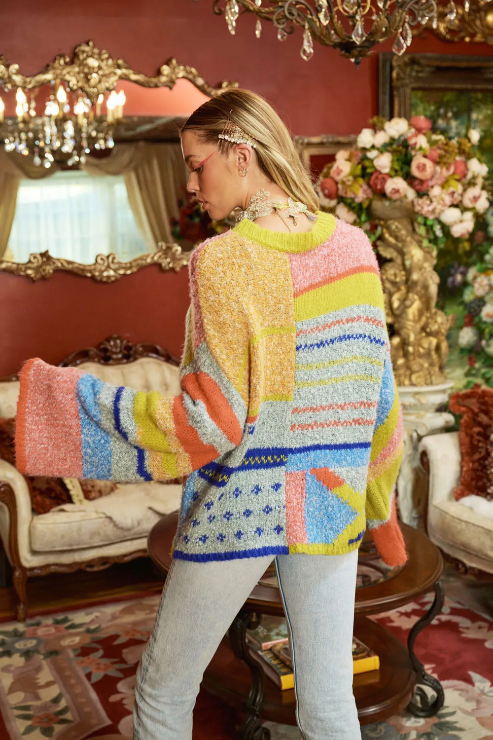Colorful Cozy Sweater sold by Aratta product image thumbnail 4