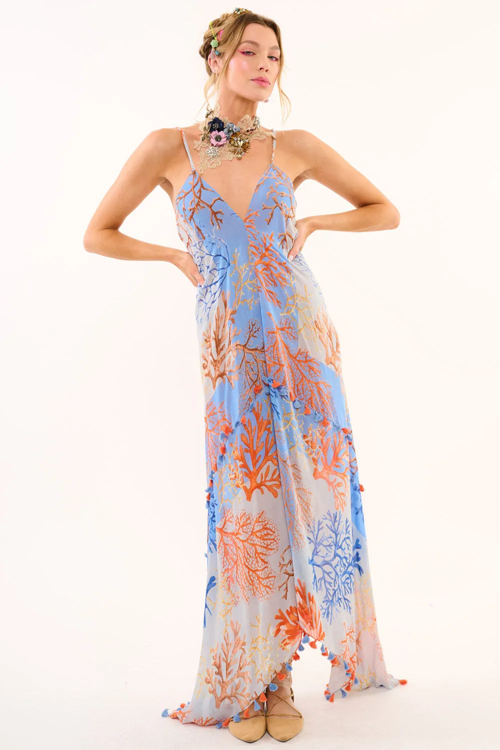 Coral Fields Dress sold by Aratta product image thumbnail 2