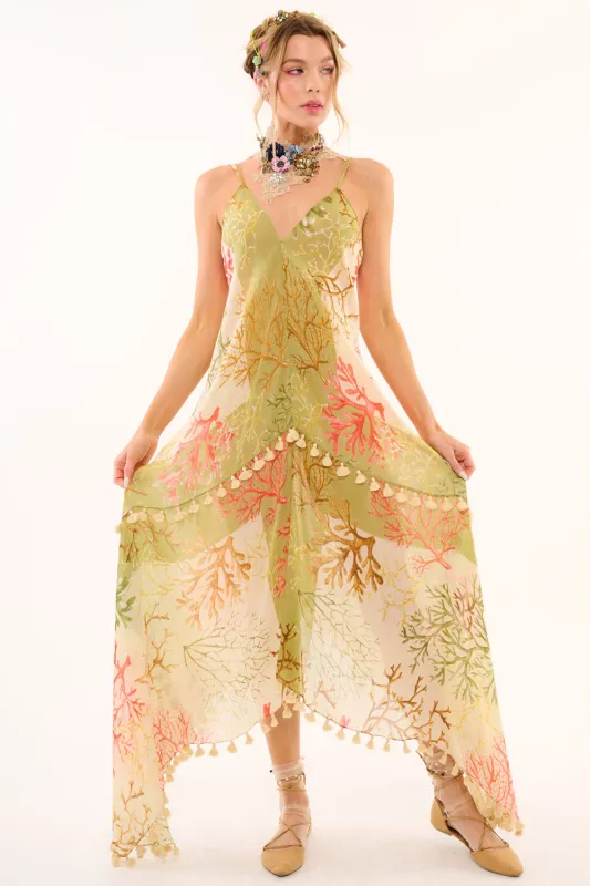 Coral Fields Dress sold by Aratta