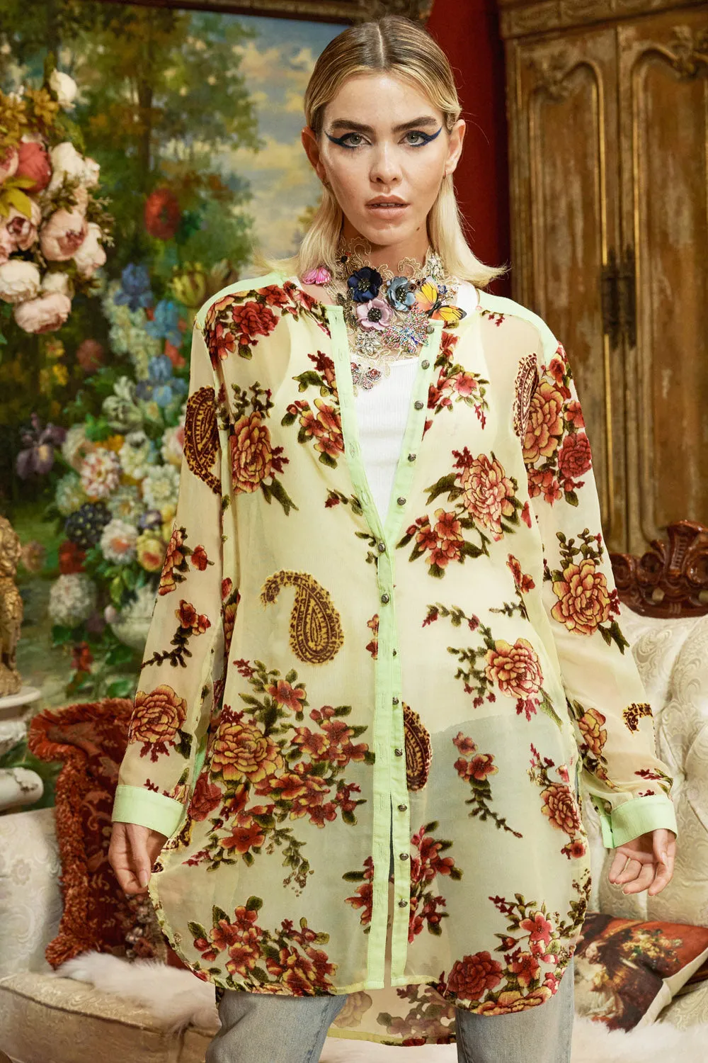 Dreamy Velvet Tunic sold by Aratta