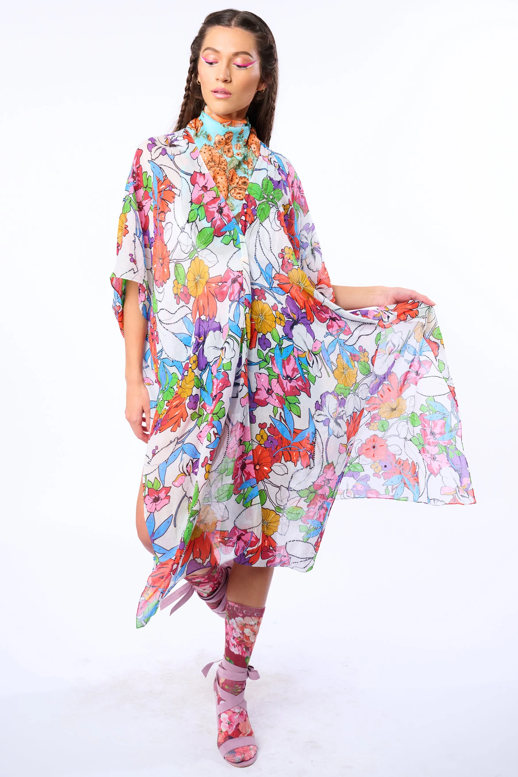 Virginia Embellished Floral Kimono sold by Aratta product image thumbnail 3