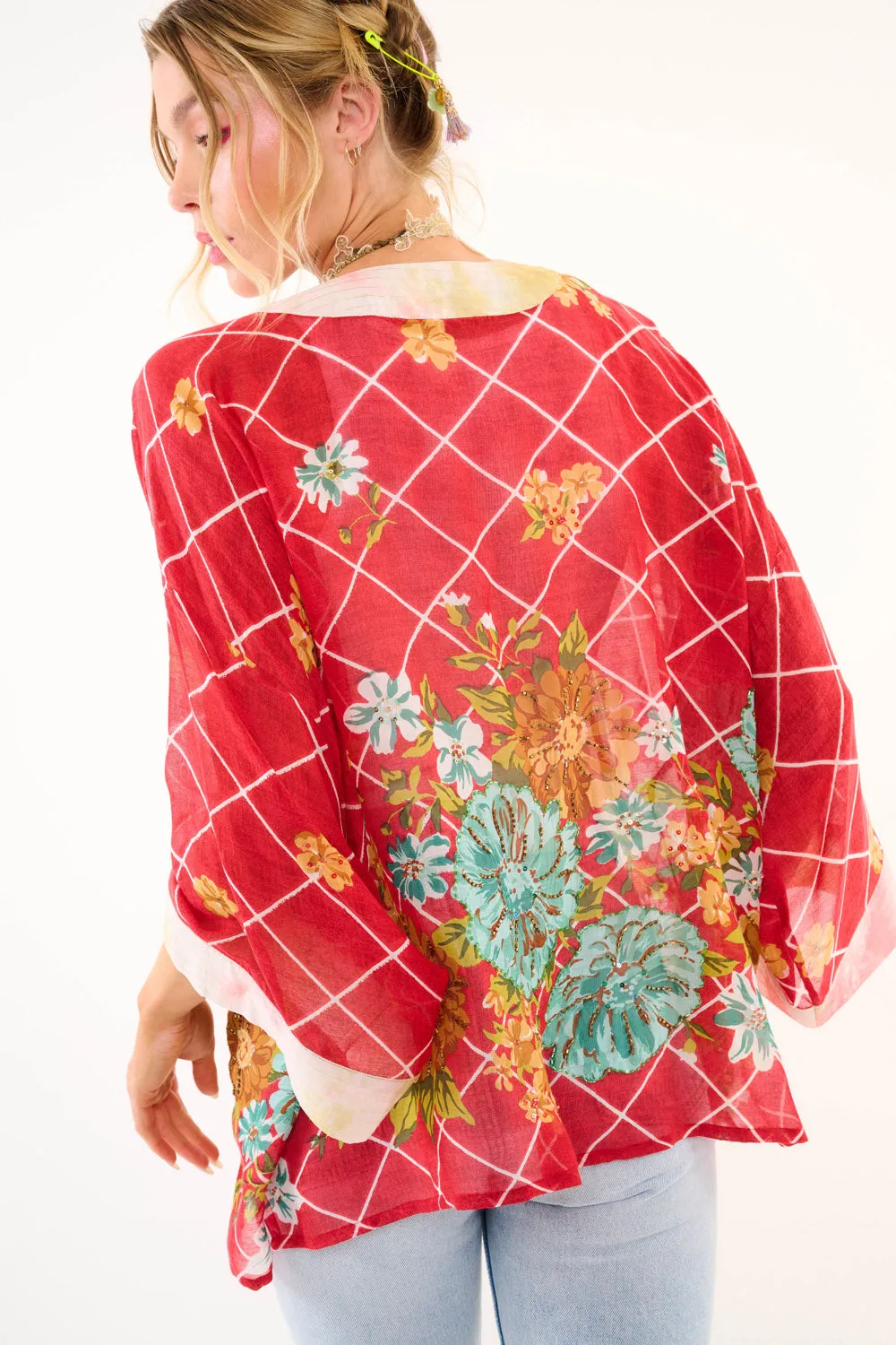 Borrocow Beauty Hand Embellished Kimono sold by Aratta product image thumbnail 4