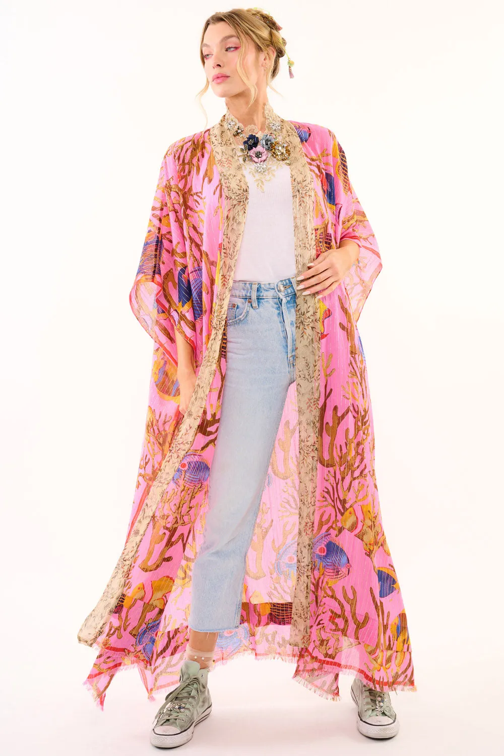 Ocean Breeze Kimono sold by Aratta product image thumbnail 2