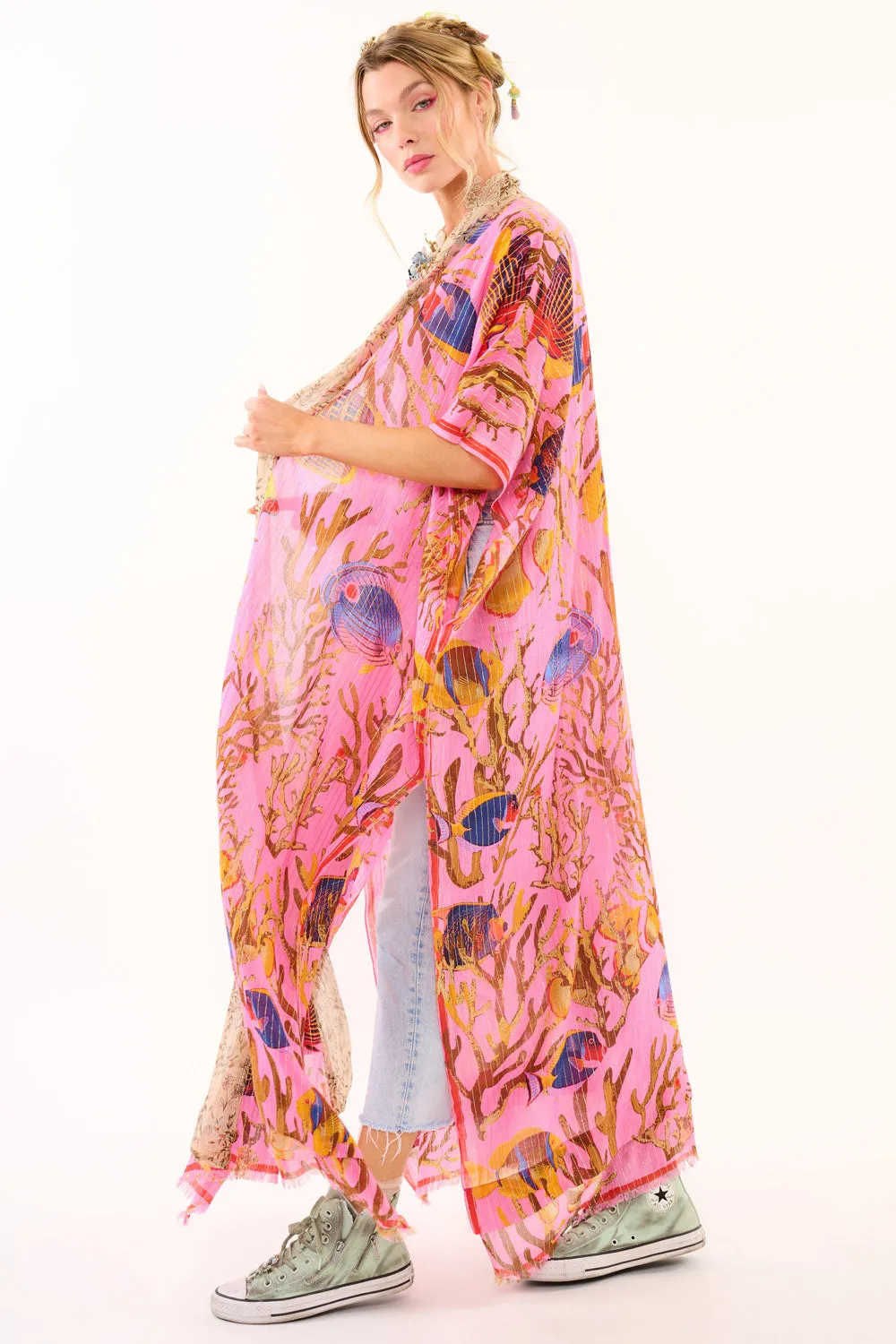 Ocean Breeze Kimono sold by Aratta product image thumbnail 5